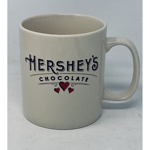 Hersheys Chocolate Lover Extra Large Ceramic Coffee Mug Cup With Hearts 28oz - Picture 1 of 7